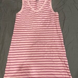 Pact Pink Striped Midi Dress